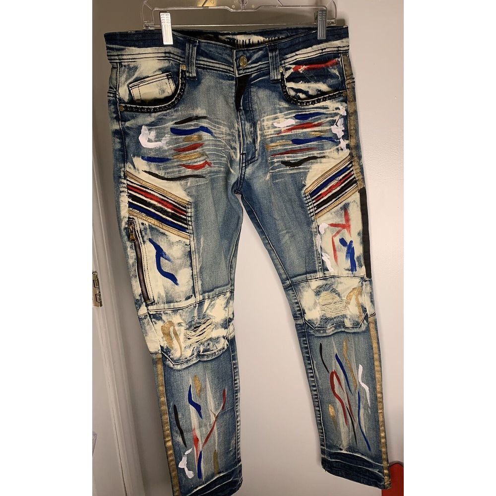 Elite Premium Denin Jeans NWT 34/32  Awesome Designer Jeans‎